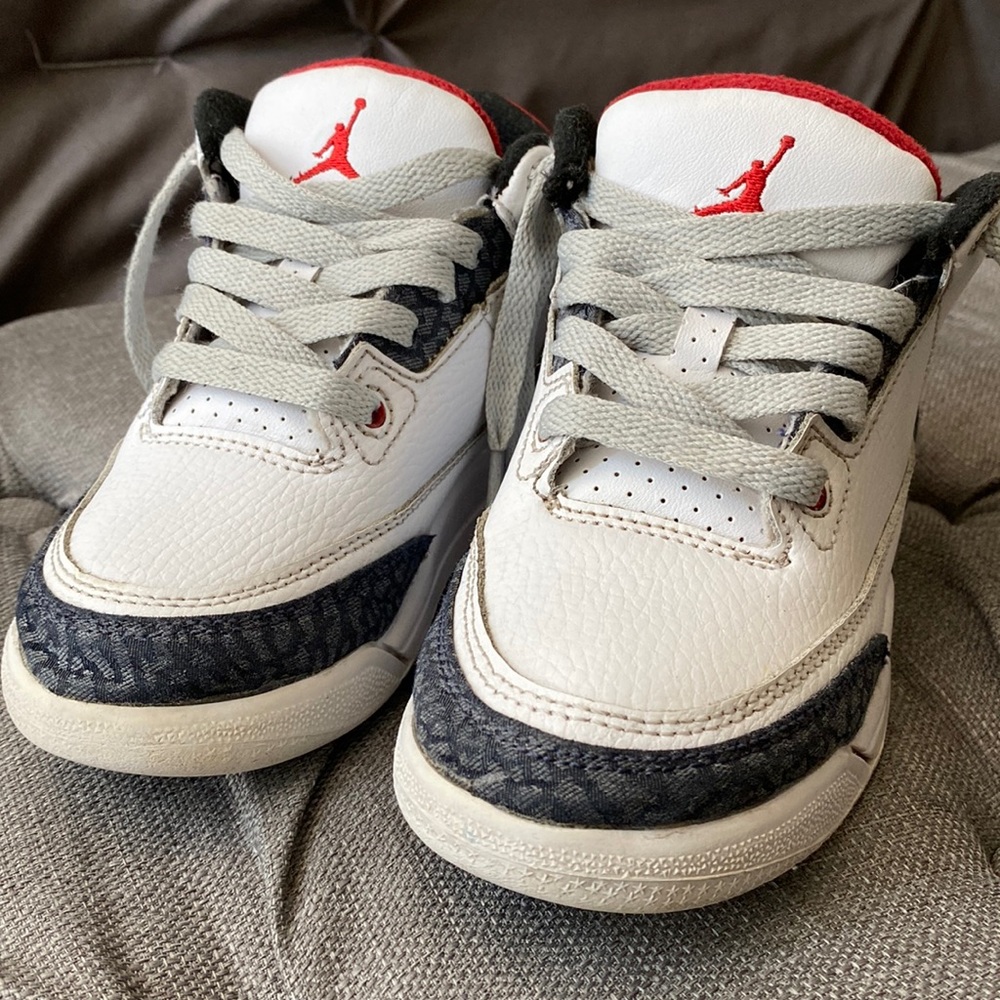 Jordan 3 Retro Se Fire Red Denim (PS) - Size 12C